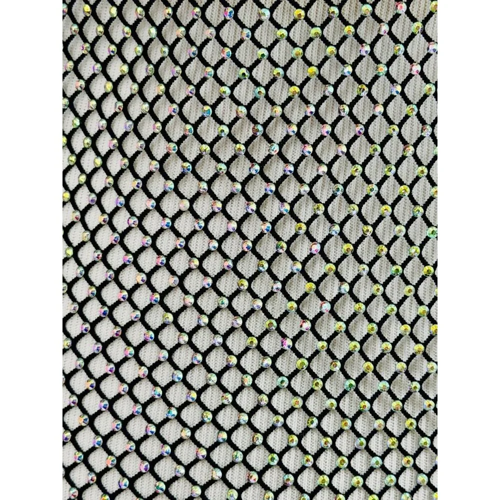 NWT Free People Rhinestone Sheer Mesh Scooped Back Top S| Sirencore Indie Sleaze - Picture 14 of 16